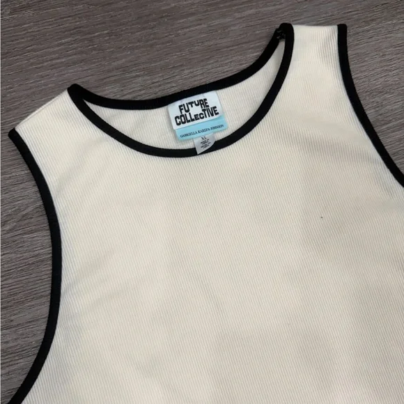 Future Collective Ribbed Top Size XL - Picture 2 of 2